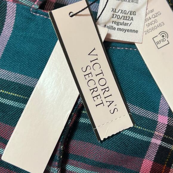 Victorias Secret Green Red Plaid Lounge Pajama Set Women Size XL NWT - Picture 9 of 9